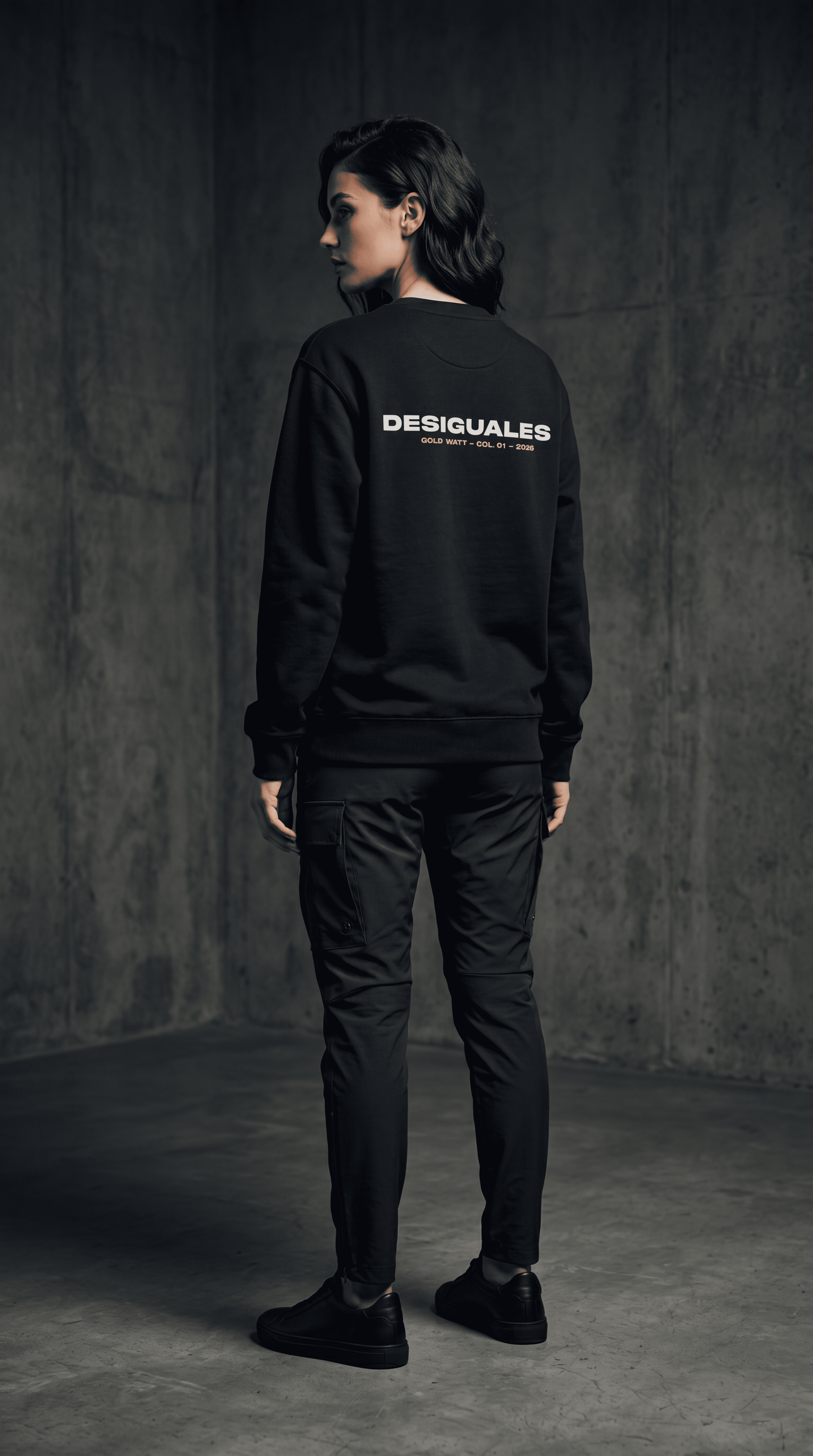DESIGUALES Sweatshirt — Gold Watt Col. 01