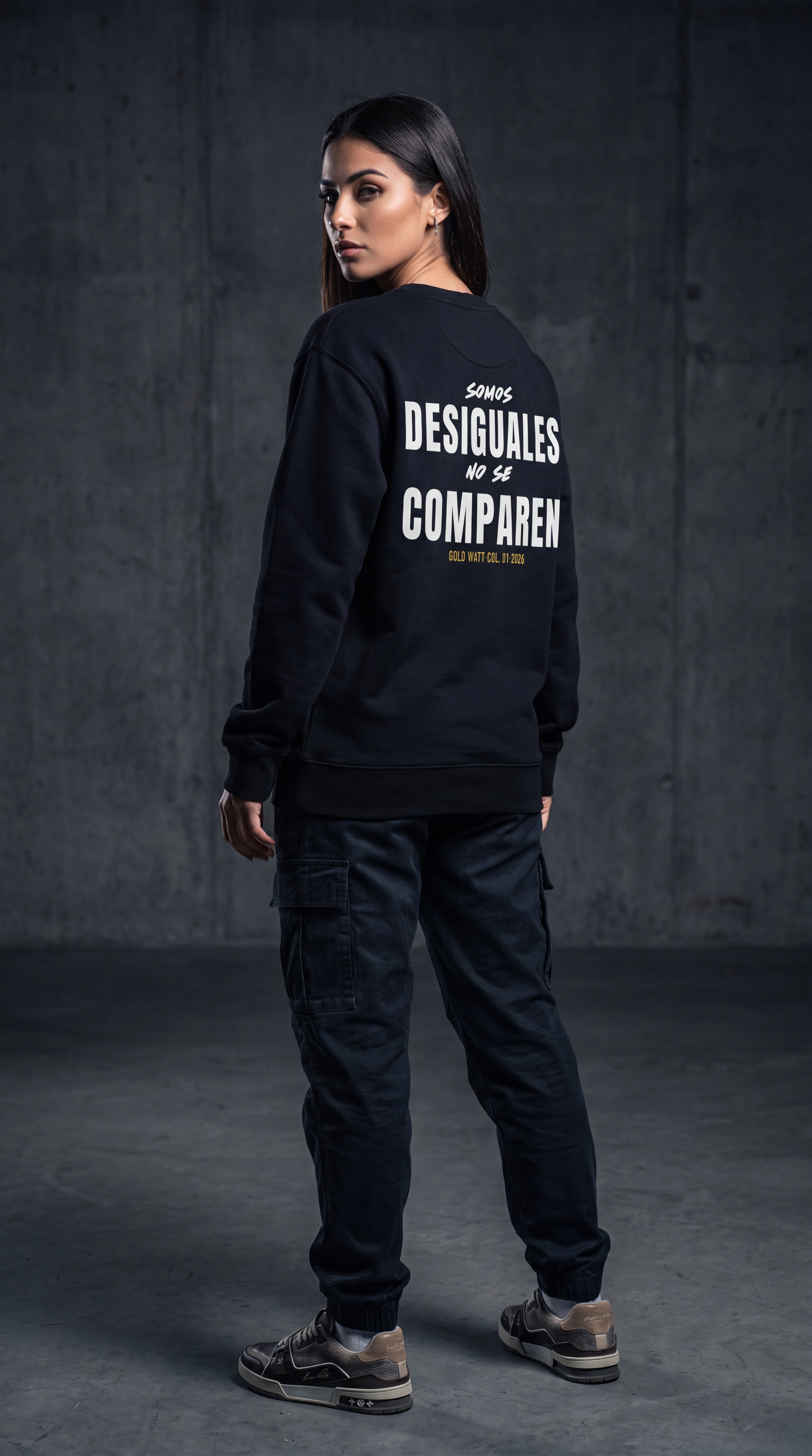 DESIGUALES Sweatshirt — Gold Watt