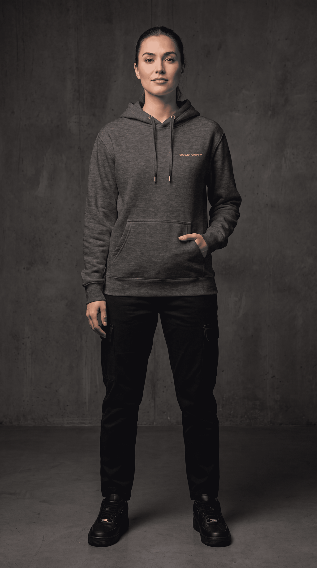 DESIGUALES Hoodie — Gold Watt