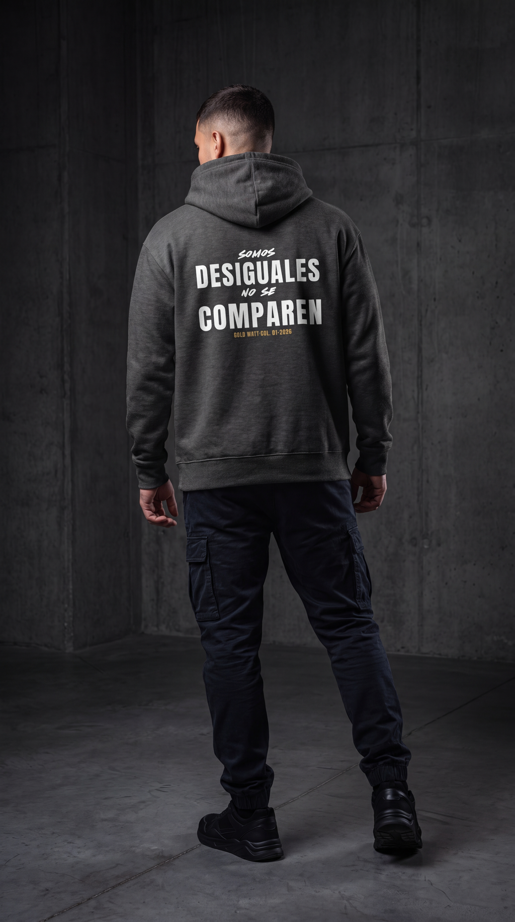 DESIGUALES Hoodie — Gold Watt