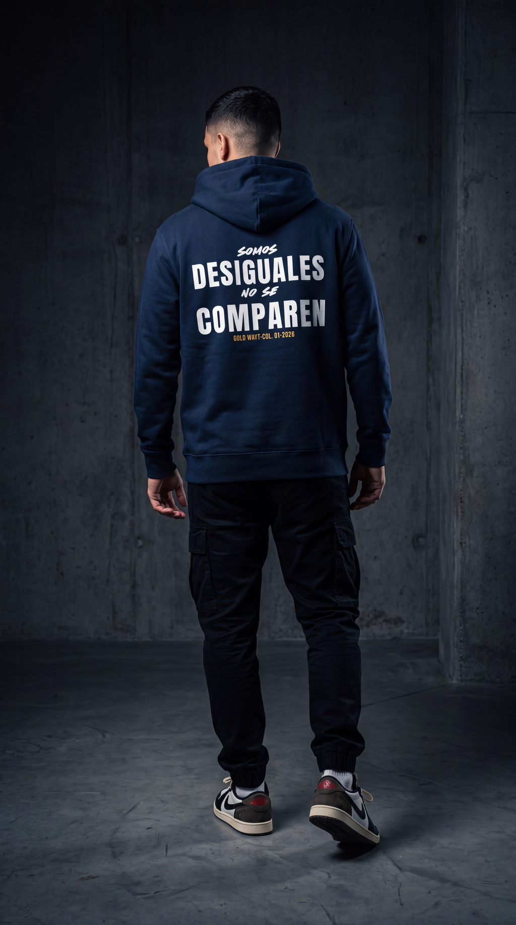 DESIGUALES Hoodie — Gold Watt