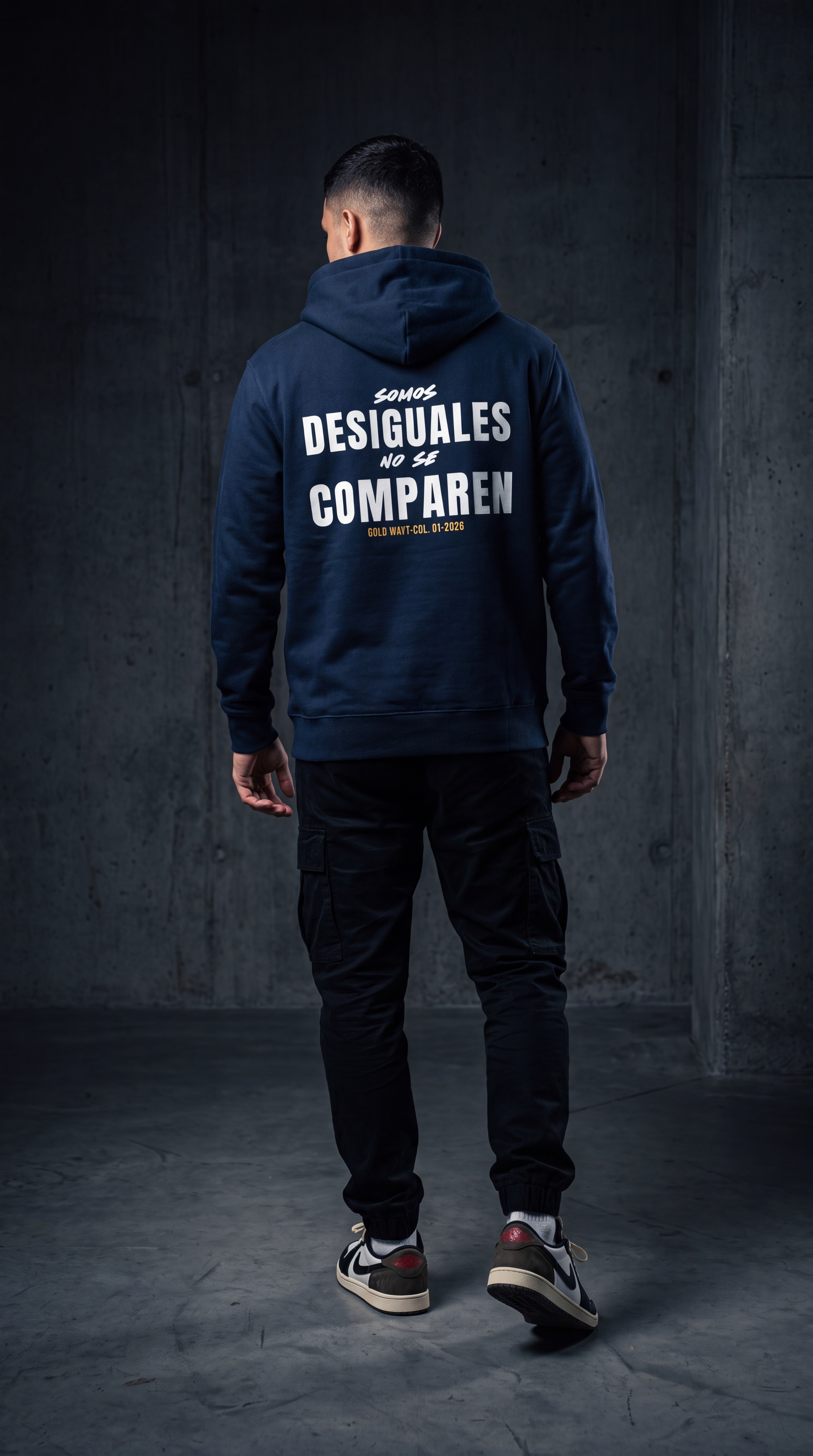 DESIGUALES Hoodie — Gold Watt Col. 01