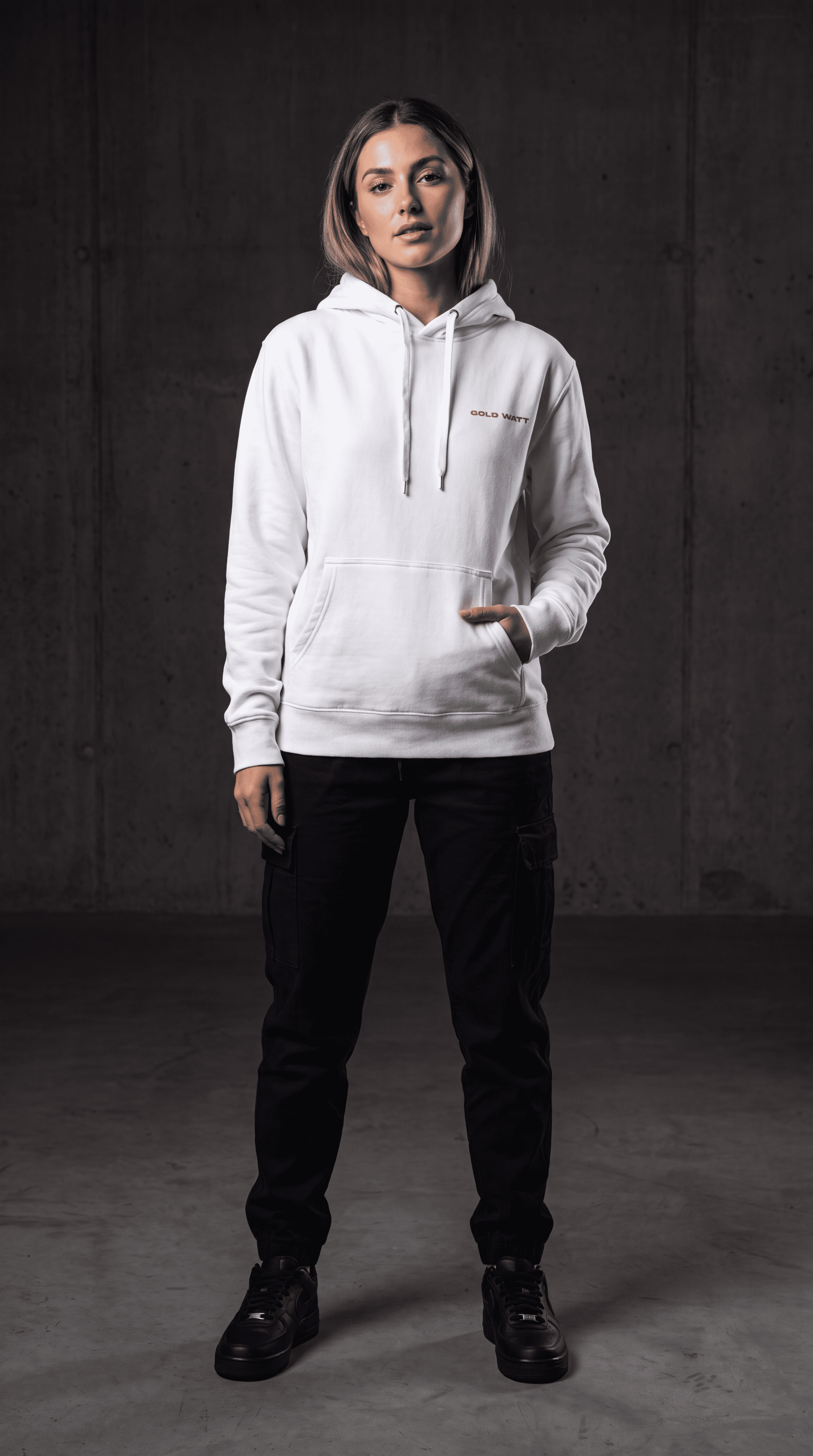 DESIGUALES Hoodie — Gold Watt Col. 01
