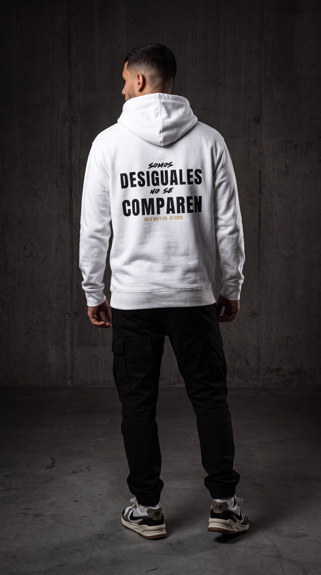 DESIGUALES Hoodie — Gold Watt