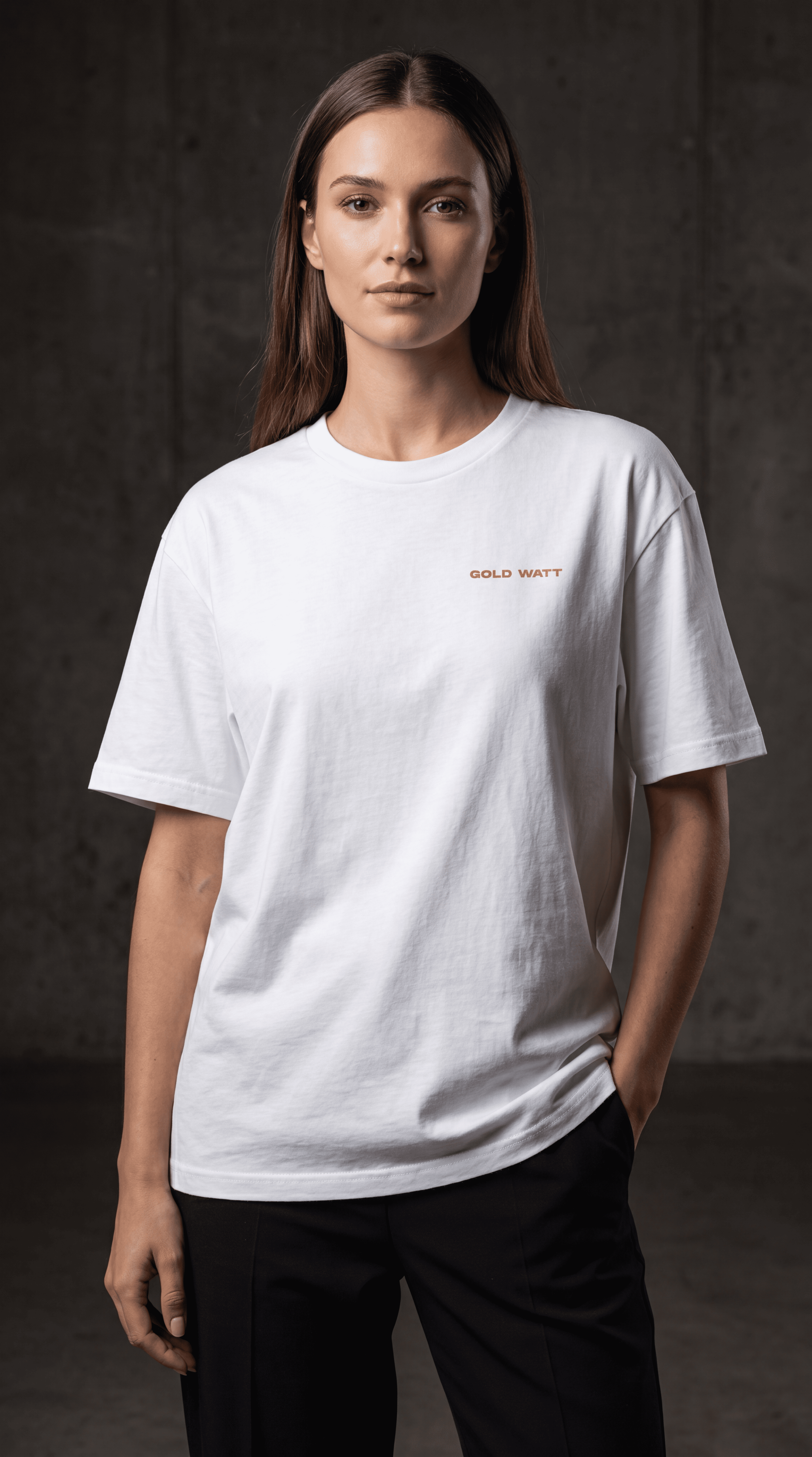 DESIGUALES T-Shirt — Gold Watt